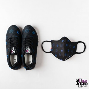 Pack Masque/Baskets Pattes bleues