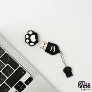 CLÉ USB 32GO PATTE CHAT NOIRE