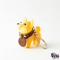 PORTE-CLÉS CHIEN MARRON