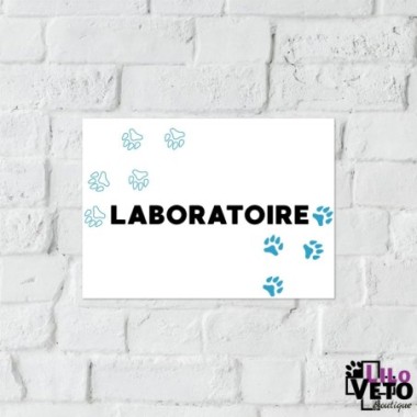 PANNEAU LABORATOIRE TRACE CYAN