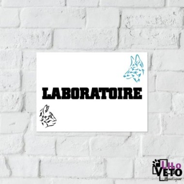 PANNEAU LABORATOIRE TRIBAL CYAN