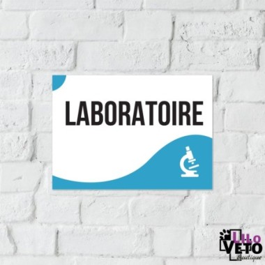 PANNEAU LABORATOIRE VAGUE CYAN