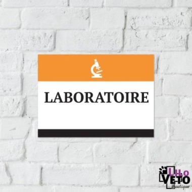 PANNEAU LABORATOIRE TRACE ORANGE