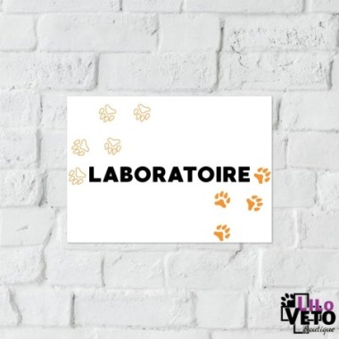 PANNEAU LABORATOIRE VAGUE ORANGE