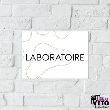 PANNEAU LABORATOIRE SERIF VERT