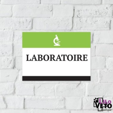 PANNEAU LABORATOIRE TRACE VERT