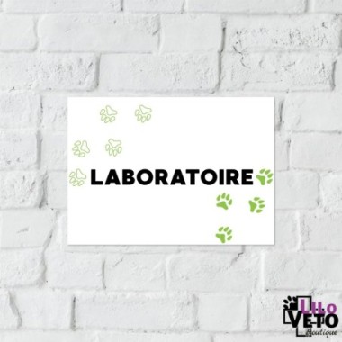 PANNEAU LABORATOIRE TRIBAL VERT