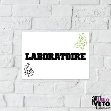 PANNEAU LABORATOIRE VAGUE VERT