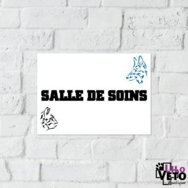 PANNEAU SALLE DE SOINS TRIBAL BLEU