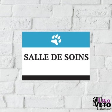 PANNEAU SALLE DE SOINS SERIF CYAN