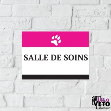 PANNEAU SALLE DE SOINS SERIF MAGENTA