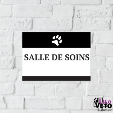 PANNEAU SALLE DE SOINS SERIF NOIR