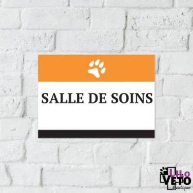 PANNEAU SALLE DE SOINS TRACE ORANGE