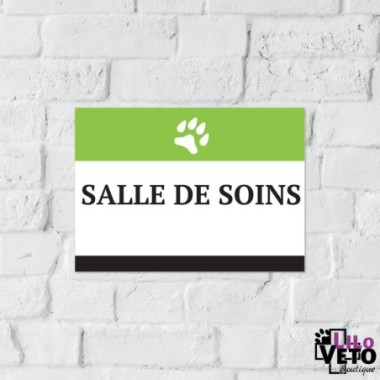 PANNEAU SALLE DE SOINS SERIF VERT