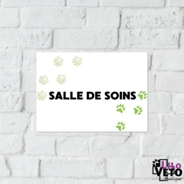 PANNEAU SALLE DE SOINS TRACE VERT