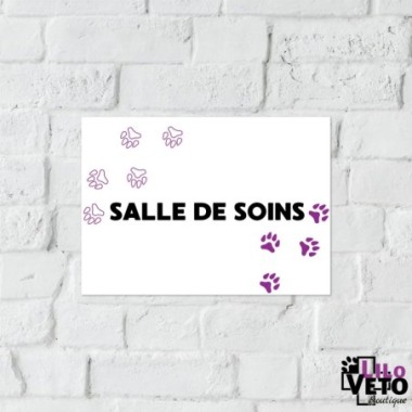 PANNEAU SALLE DE SOINS TRACE VIOLET