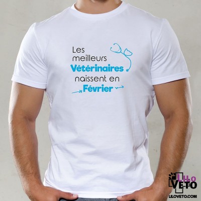 T-SHIRT MEILLEURS VÉTÉRINAIRES NAISSENT